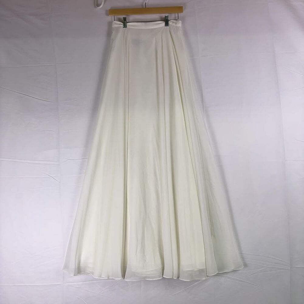 Anthropologie Cream Maxi Skirt